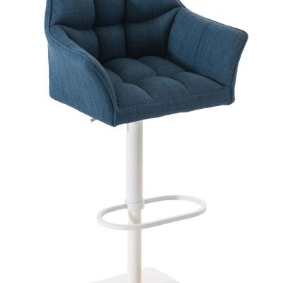 Barhocker Damaso W Stoff blau 45x64x88 blau Material Metall