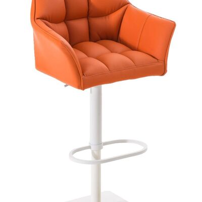 Barhocker Damaso W orange 45x64x88 orange Kunstleder Metall