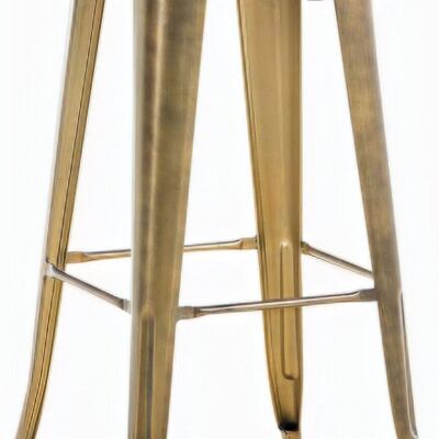 Tabouret de bar Joshua gold 43x43x77 métal doré métal