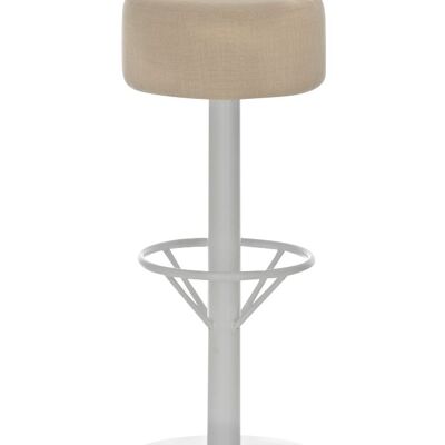 Bar stool Pisa W85 fabric cream 38x38x85 cream Material metal