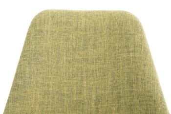 Chaise visiteur Borneo STOFF, vert clair naturel 41x48x81 vert clair Matière Bois 2