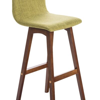Bar stool Taunus fabric walnut vegetable 40x40x93 vegetable Material Wood