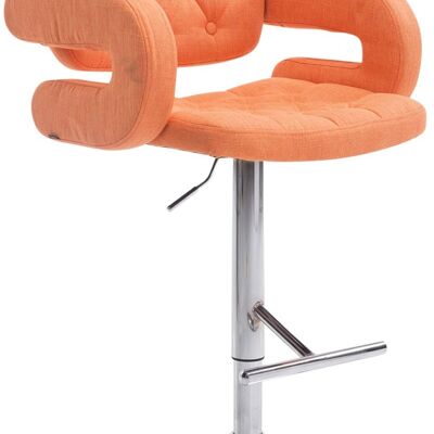 Taburete de bar Dublin TELA naranja 55x62x103 naranja Material metal