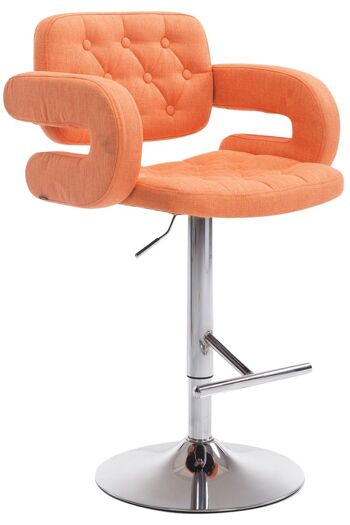 Tabouret de bar Dublin FABRIC orange 55x62x103 orange Matériau métal 1