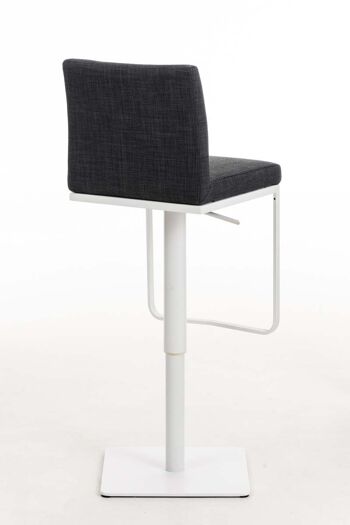 Tabouret de bar Panama W tissu gris foncé 44x42x86 gris foncé Matière acier inoxydable 4