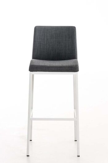 Tabouret de bar Santos W77 FABRIC gris foncé 51x42,5x102 gris foncé Matière Métal noir mat 2