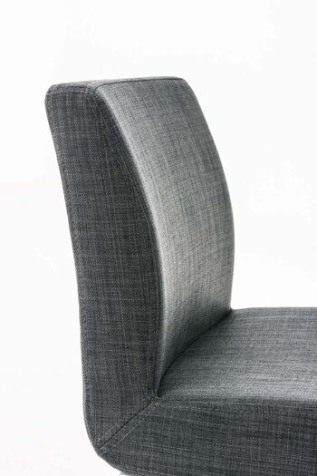 Tabouret de bar Santos W77 FABRIC gris foncé 51x42,5x102 gris foncé Matière Métal noir mat 5