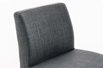 Tabouret de bar Santos W77 FABRIC gris foncé 51x42,5x102 gris foncé Matière Métal noir mat 6