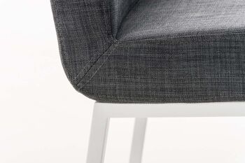 Tabouret de bar Santos W77 FABRIC gris foncé 51x42,5x102 gris foncé Matière Métal noir mat 7