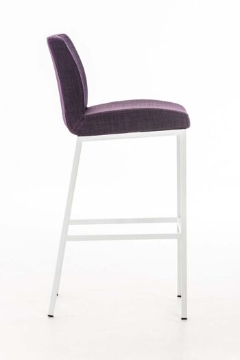 Tabouret de bar Santos W77 FABRIC violet 51x42,5x102 violet Matériau Métal noir mat 3