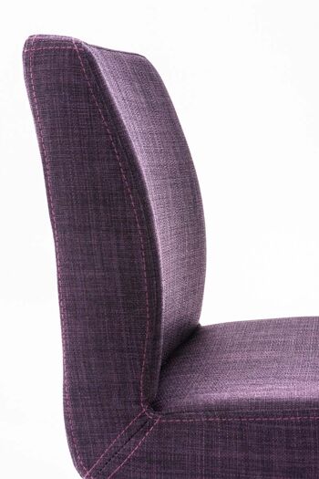 Tabouret de bar Santos W77 FABRIC violet 51x42,5x102 violet Matériau Métal noir mat 5