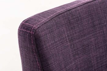 Tabouret de bar Santos W77 FABRIC violet 51x42,5x102 violet Matériau Métal noir mat 6