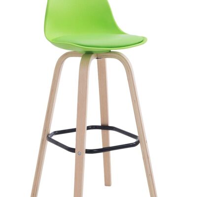 Bar stool Avika imitation leather Natura vegetable 44x44x95 vegetable plastic Wood