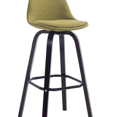 Bar stool Avika fabric Cappuccino vegetable 44x44x95 vegetable Material Wood