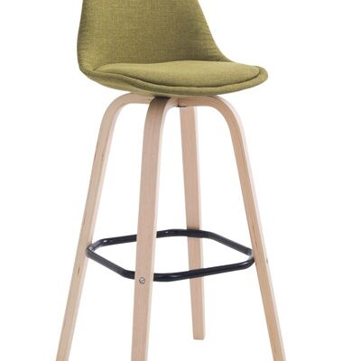 Bar stool Avika fabric Natura vegetable 44x44x95 vegetable Material Wood