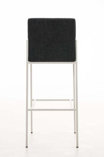 Tabouret de bar Torino W tissu gris foncé 45x43x106 gris foncé Matière acier inoxydable 4