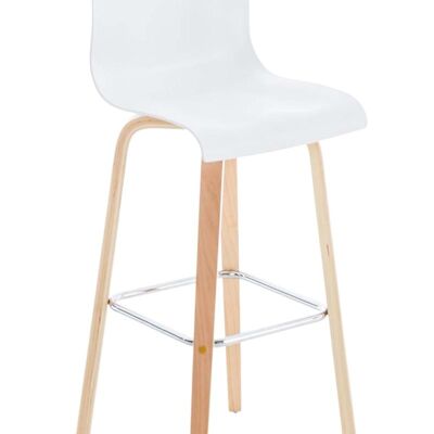 Bar stool Malone white 43x39x97.5 white Wood Wood