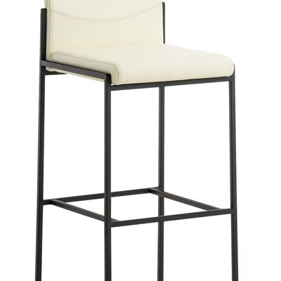 Bar stool Torino B imitation leather cream 45x43x106 cream imitation leather stainless steel