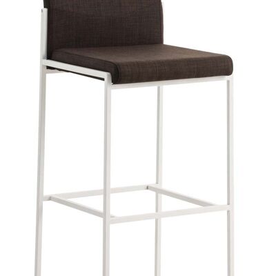 Bar stool Torino W fabric brown 45x43x106 brown Material stainless steel
