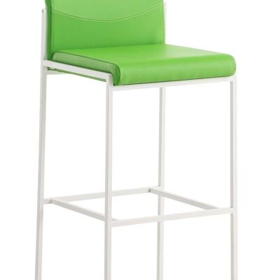 Torino W tabouret de bar cuir artificiel végétal 45x43x106 cuir artificiel végétal acier inoxydable