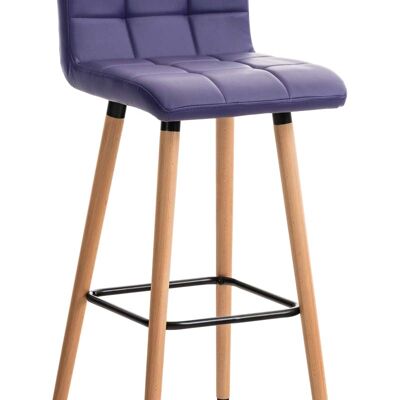Lincoln faux leather barstool purple 49x42x94 purple faux leather Wood