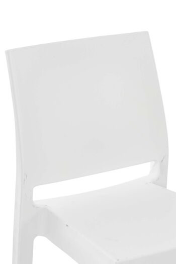 Tabouret de bar Maya blanc 51x45x105 plastique plastique blanc 4