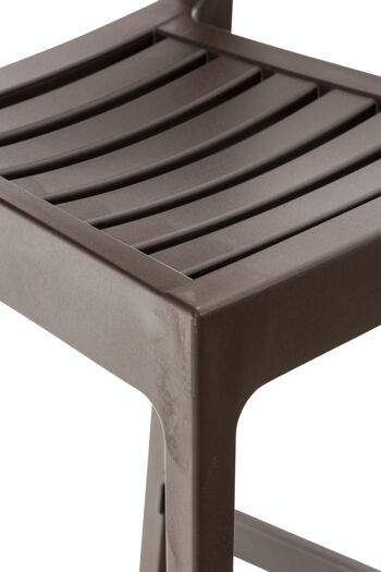 Tabouret de bar Ares marron 51x45x105 plastique marron plastique 4