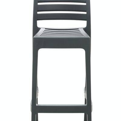 Ares bar stool dark gray 51x45x105 dark gray plastic plastic