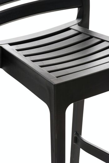 Tabouret de bar Ares noir 51x45x105 plastique noir plastique 5