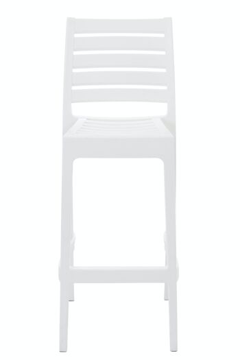 Tabouret de bar Ares blanc 51x45x105 plastique plastique blanc 1
