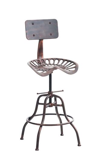 tabouret de bar manger bronze 58x58x90 métal bronze métal 1