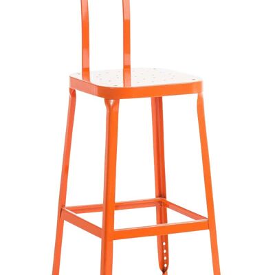 Taburete de bar Easton naranja 45x44x109 metal naranja metal