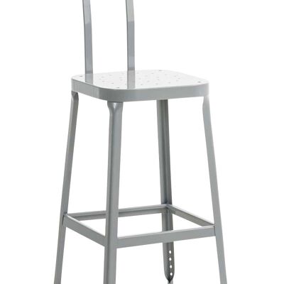 Easton bar stool silver 45x44x109 silver metal metal