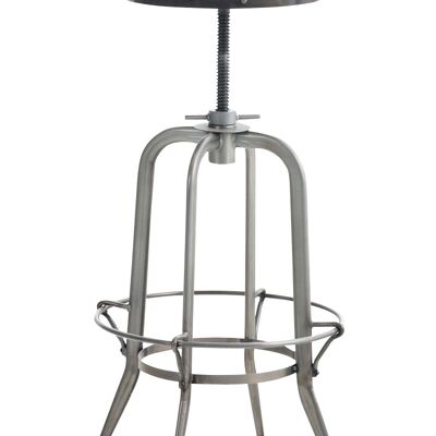 Bar stool Lasse silver 50x50x72 silver metal metal