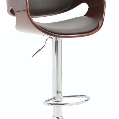 Bar stool Alegre Coffee coffee/brown 54x51x89 coffee/brown artificial leather Chromed metal