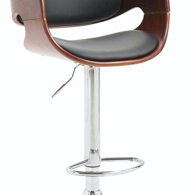 Bar stool Alegre Coffee coffee/black 54x51x89 coffee/black artificial leather Chromed metal