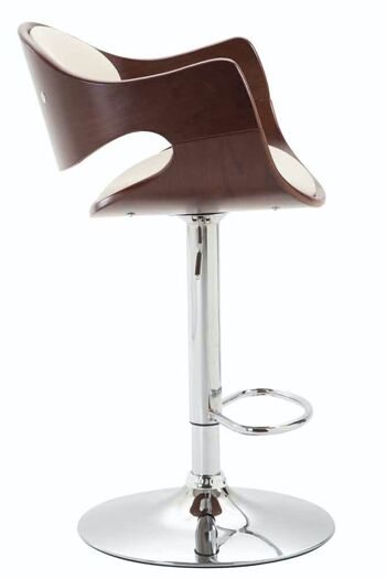 Tabouret de bar Alegre Coffee café/crème 54x51x89 café/crème cuir artificiel Métal chromé 2