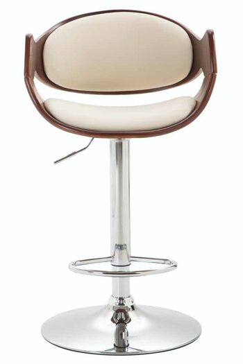 Tabouret de bar Alegre Coffee café/crème 54x51x89 café/crème cuir artificiel Métal chromé 3