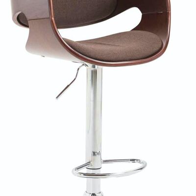 Bar stool Alegre fabric Coffee coffee/brown 53x51x89 coffee/brown Material Chromed metal