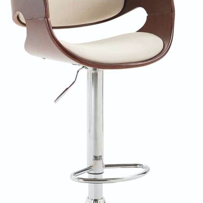 Bar stool Alegre fabric Coffee coffee/cream 53x51x89 coffee/cream Material Chromed metal