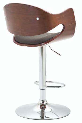 Tabouret de bar Alegre tissu Coffee café/gris foncé 53x51x89 café/gris foncé Matière Métal chromé 4