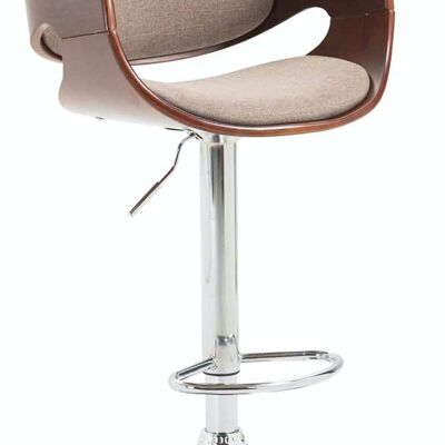 Bar stool Alegre fabric Coffee coffee/taupe 53x51x89 coffee/taupe Material Chromed metal