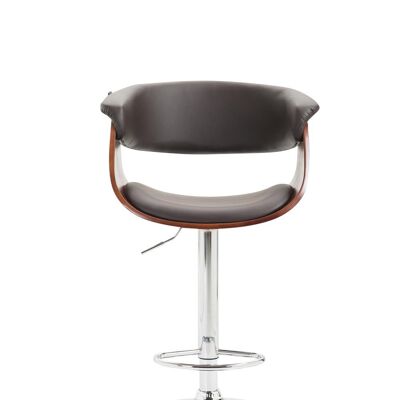 Tabouret de bar Callao Coffee café/marron 50x58x90 café/marron cuir artificiel Métal chromé