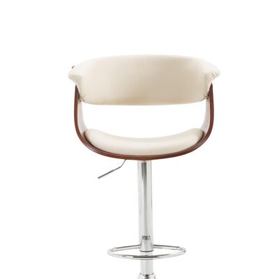 Bar stool Callao Coffee coffee/cream 50x58x90 coffee/cream artificial leather Chromed metal