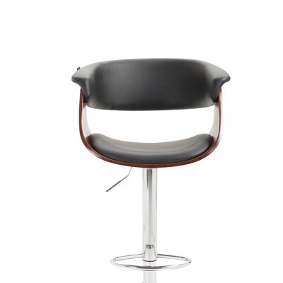 Bar stool Callao Coffee coffee/black 50x58x90 coffee/black artificial leather Chromed metal