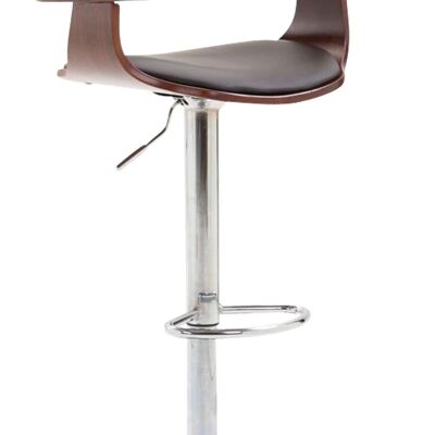 Bogota Coffee bar stool coffee/brown 46x48x86 coffee/brown artificial leather Chromed metal