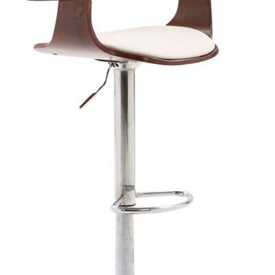 Bar stool Bogota Coffee coffee/cream 46x48x86 coffee/cream imitation leather Chromed metal