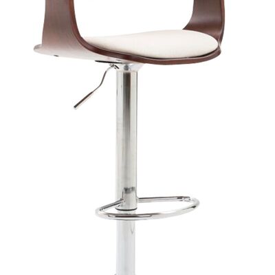 Bar stool Bogota fabric Coffee coffee/cream 46x48x86 coffee/cream Material Chromed metal