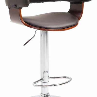 Bar stool Natal Coffee coffee/brown 46x48x86 coffee/brown imitation leather Chromed metal