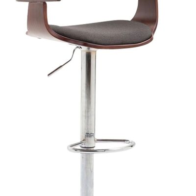 Bar stool Bogota fabric Coffee coffee/dark gray 46x48x86 coffee/dark gray Material Chromed metal